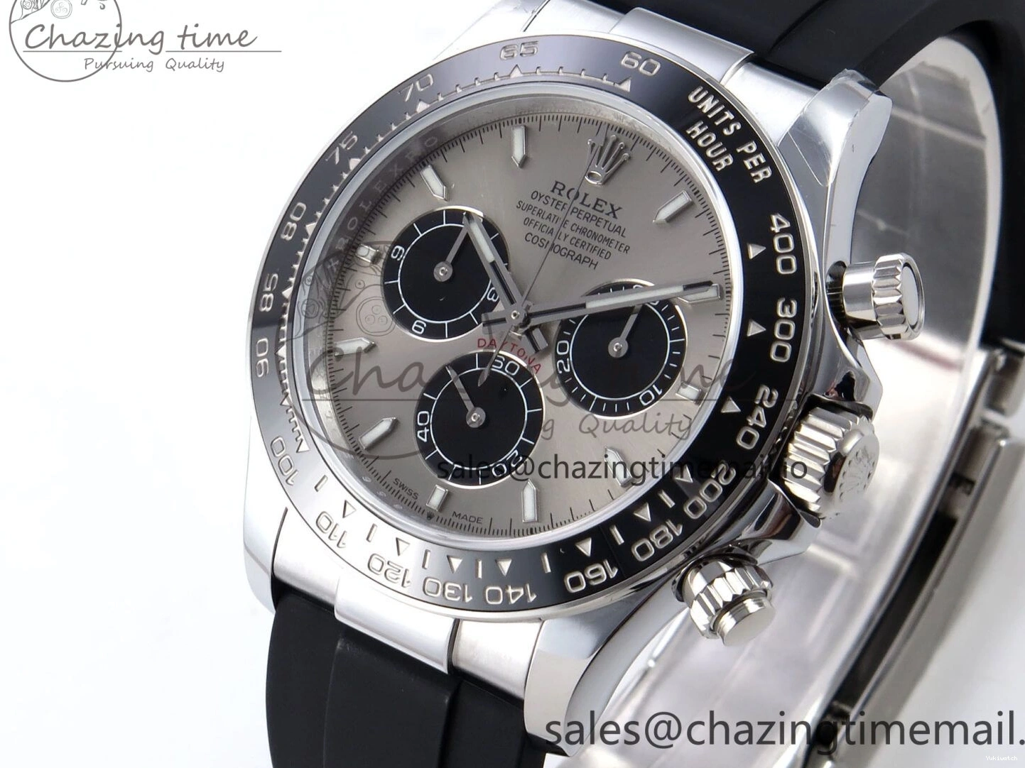 Strap V6（Gain 126519 SH4131 Edition Oysterflex Best 1:1 QF on Gray Daytona Weight） Black Dial 1228